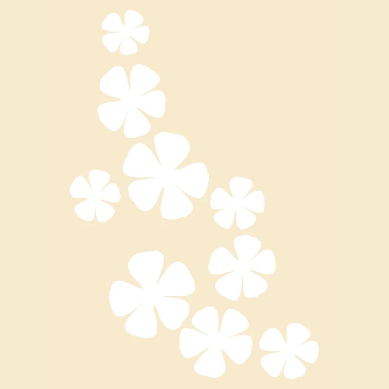 Many Pretty Flowers Colorful Decorative Pattern Beautiful