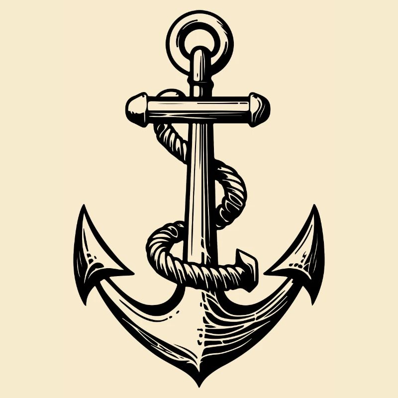 Symbole d’ancre Silhouette Harbour