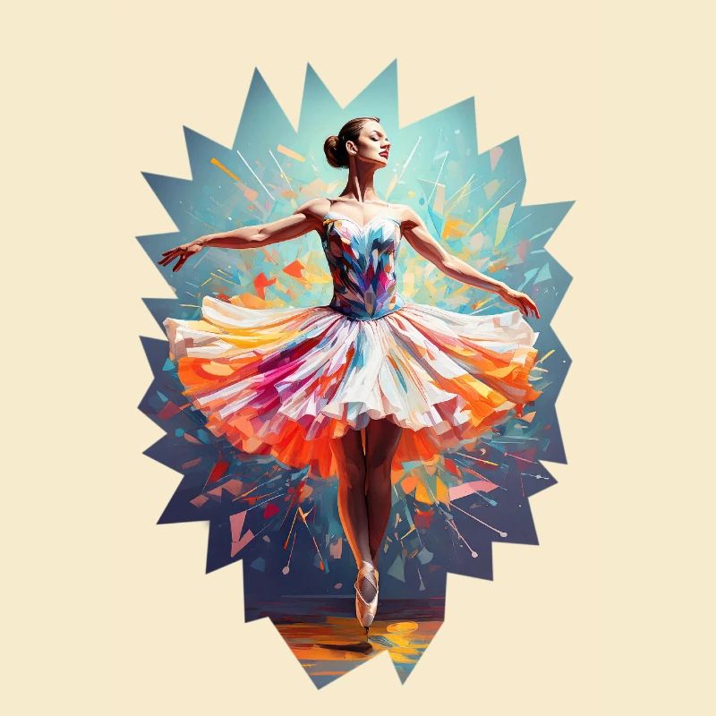 Danseuse de ballet moderne hypercolor
