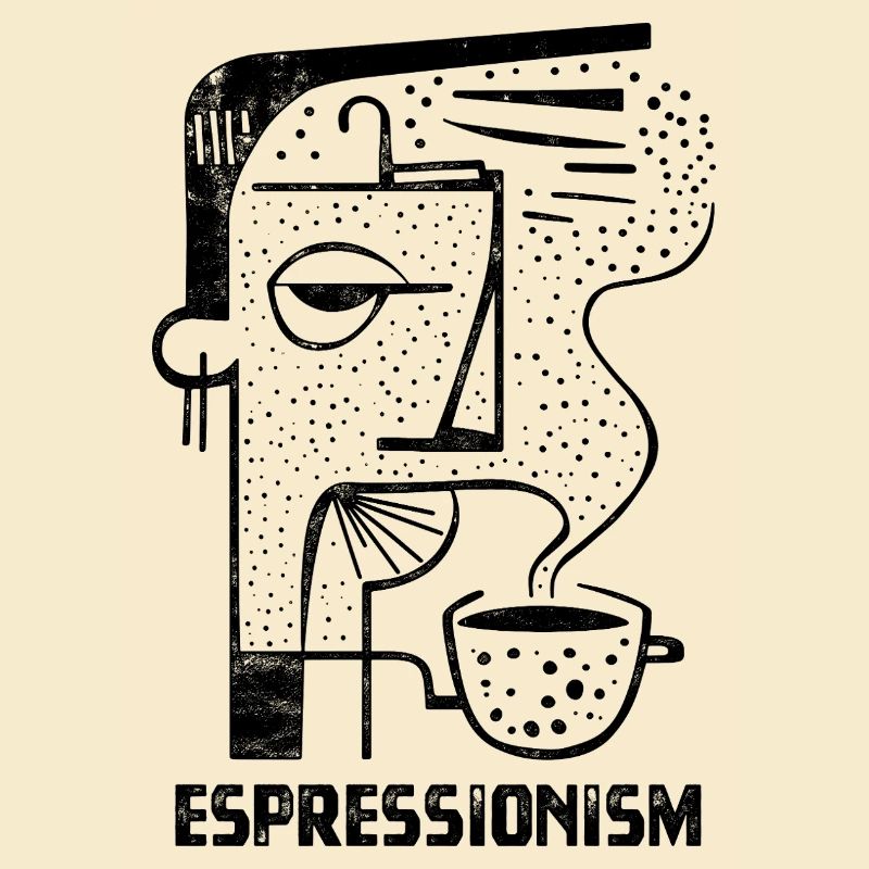 Espressionism - Espresso - Drinking Coffee