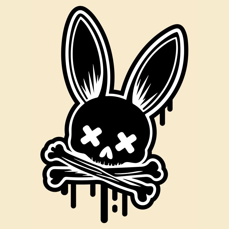Crâne de lapin Crâne de Pâques