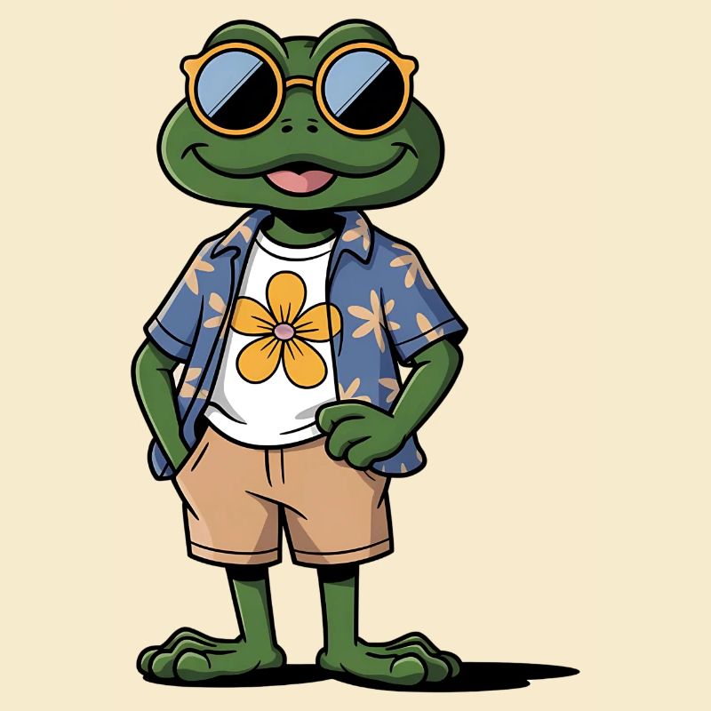 Funny Summer Frog