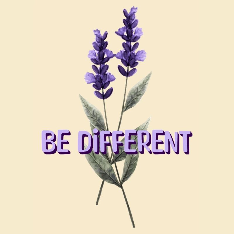 BE DIFFERENT - Affirmations d’amour de fleur de lavande