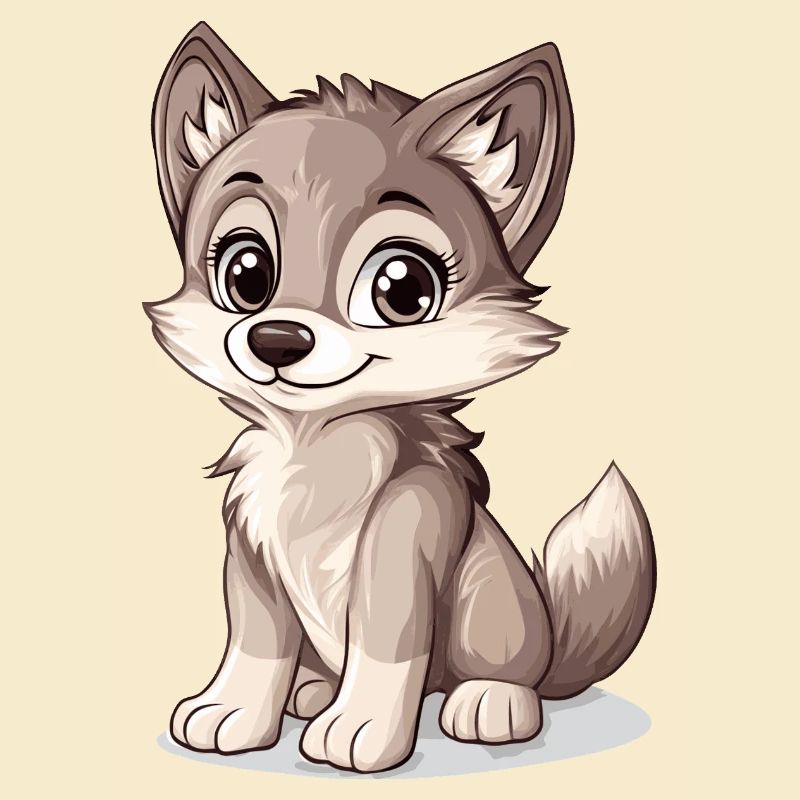 little cute wolf