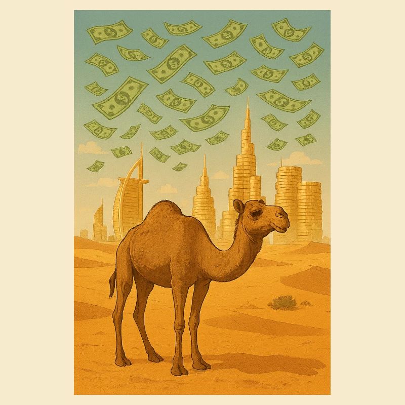 Kamel dubai geld