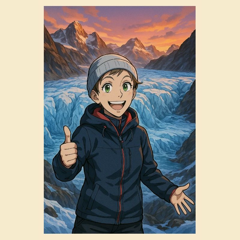Randonnée glaciale joyeuse
