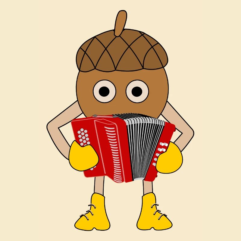 Knopf Akkordeonmutter