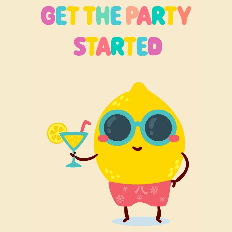 Funny Lemon - Party Zitrone - Geschenkidee