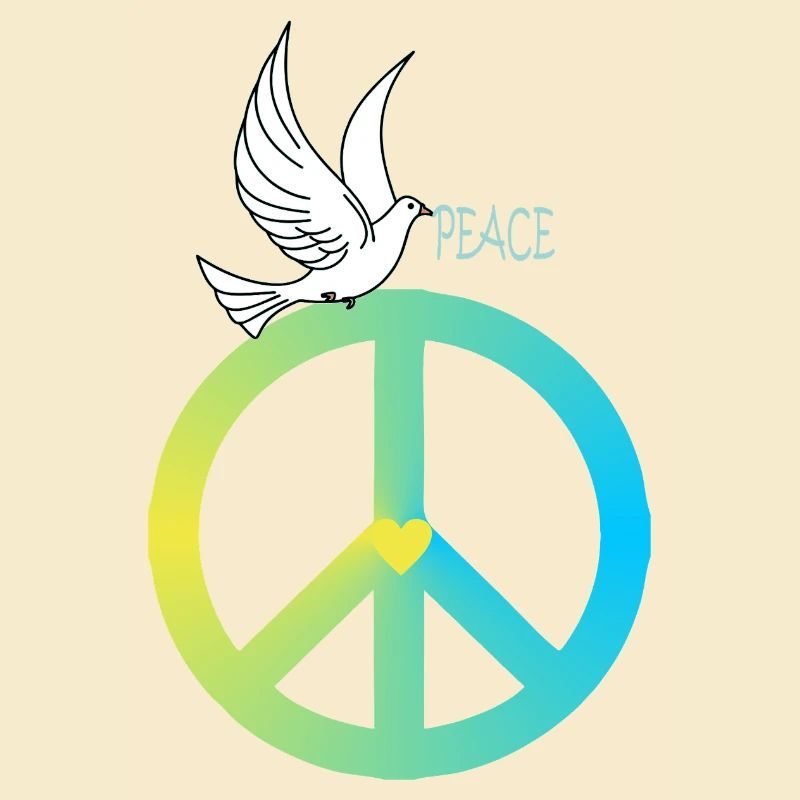 Peacezeichen Friedenstaube