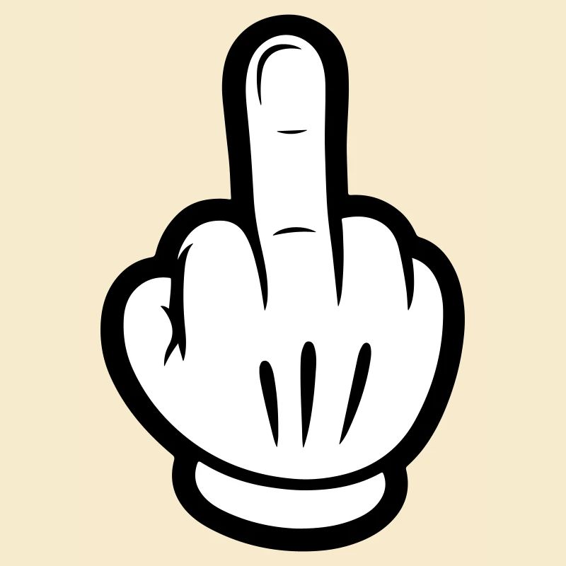 Middle Finger Comic Hand