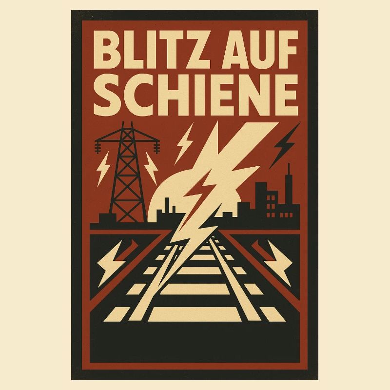 Blitz Schiene Eisenbahn