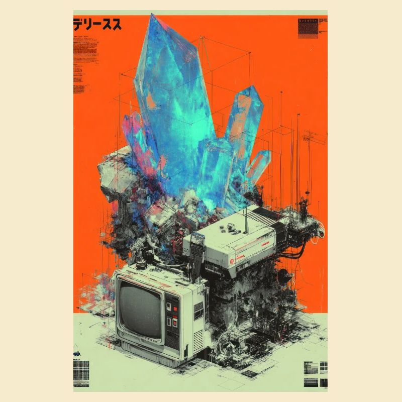 Retro-Tech-Kristallfusion
