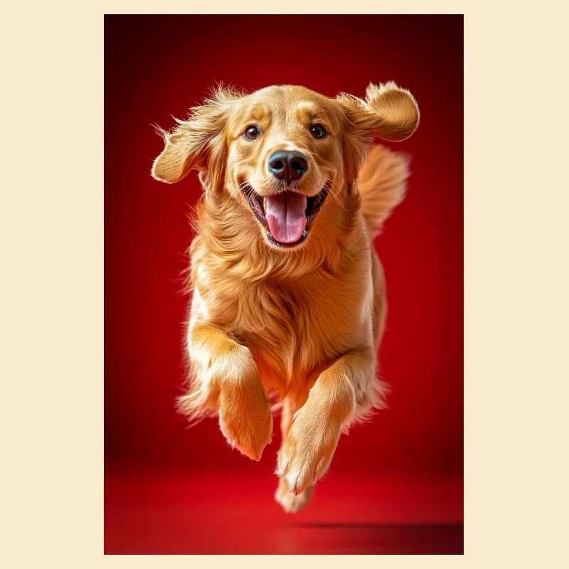 Fliegende goldene Freude