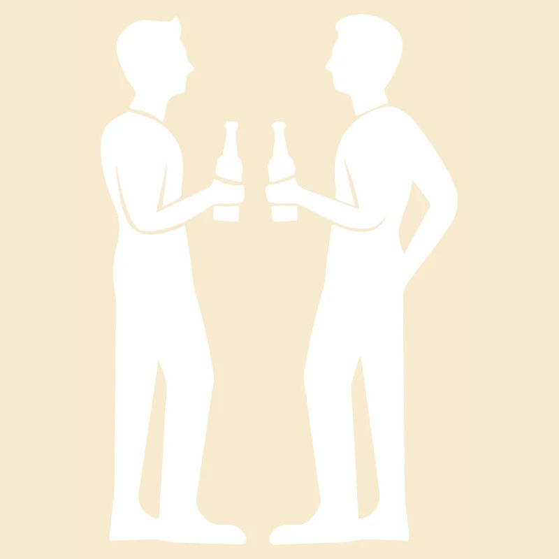 Trinken Bier Silhouette