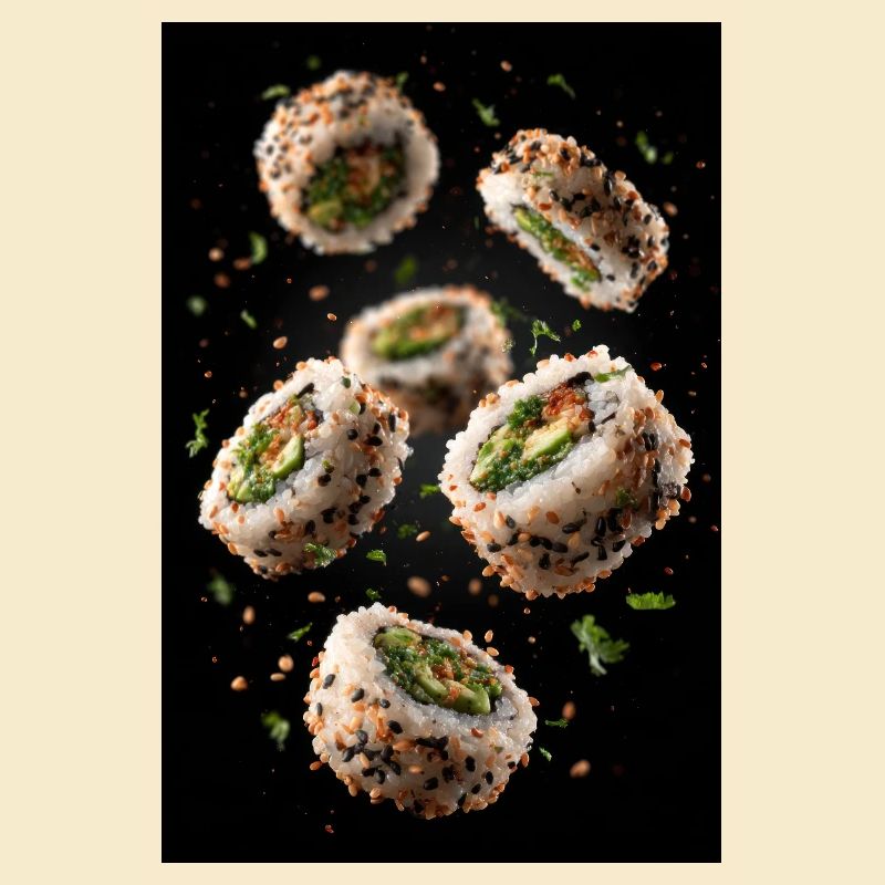 Sesame Sushi Roll Explosion