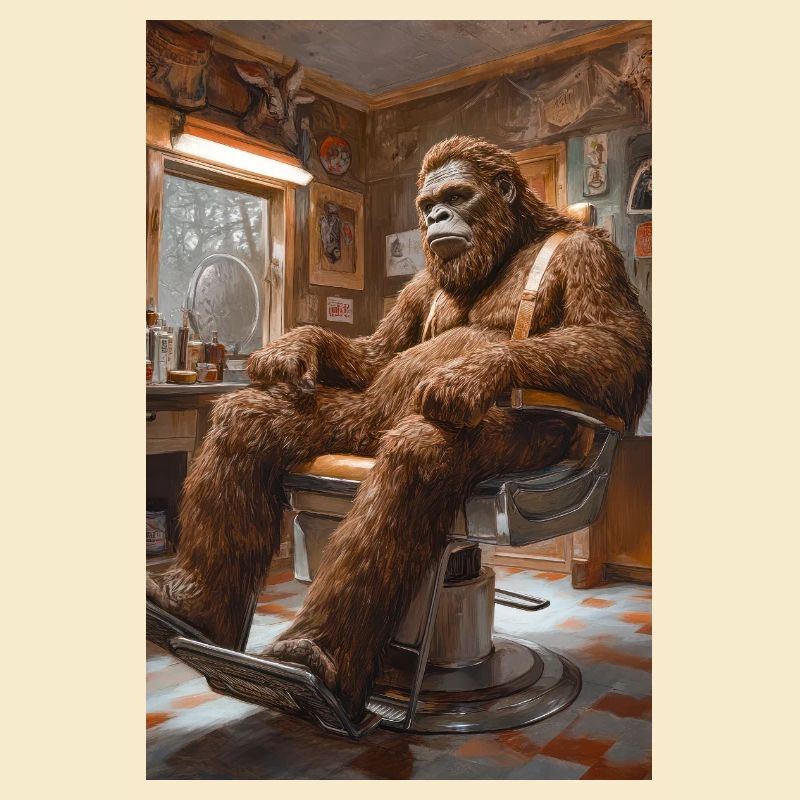 Gorilla Getting Groomed
