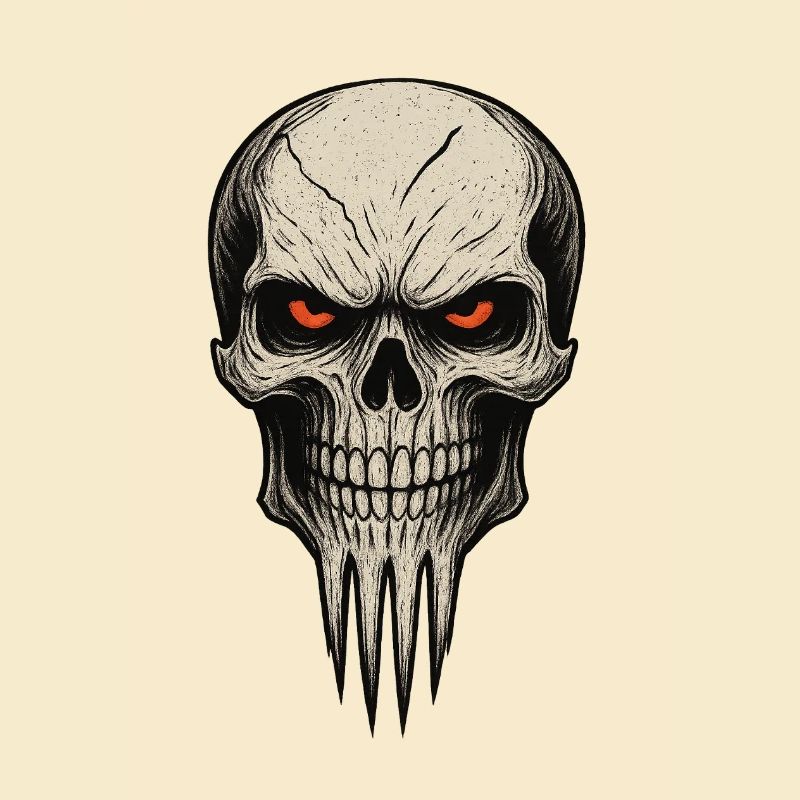Zombie Skull Albtraum