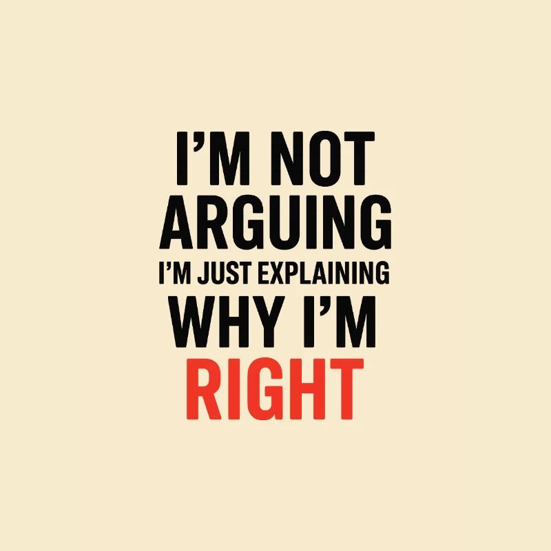 Je ne fais pas d’arguments Texte
