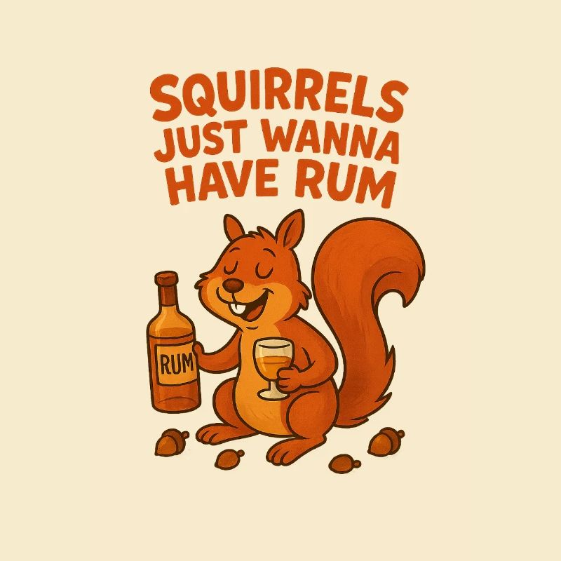 Eichhörnchen mit Rum und Humor