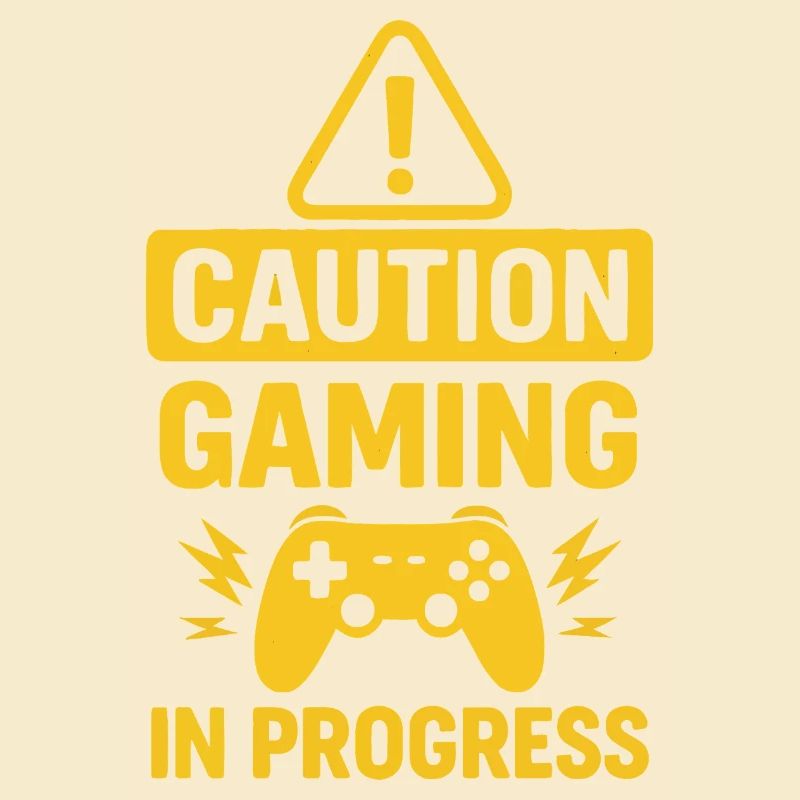 Warnung Gaming in Progress