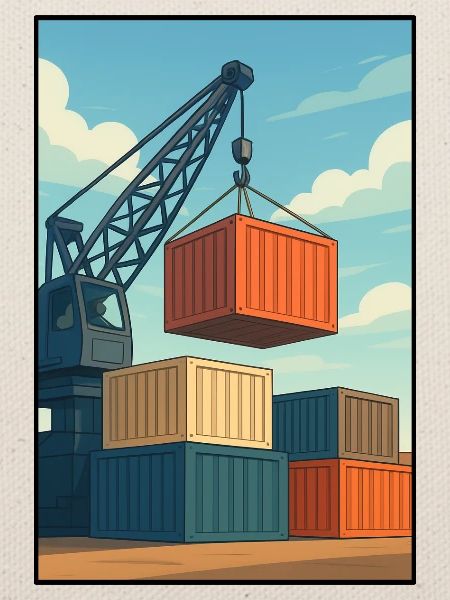 Docker-Transport von Industriecontainern
