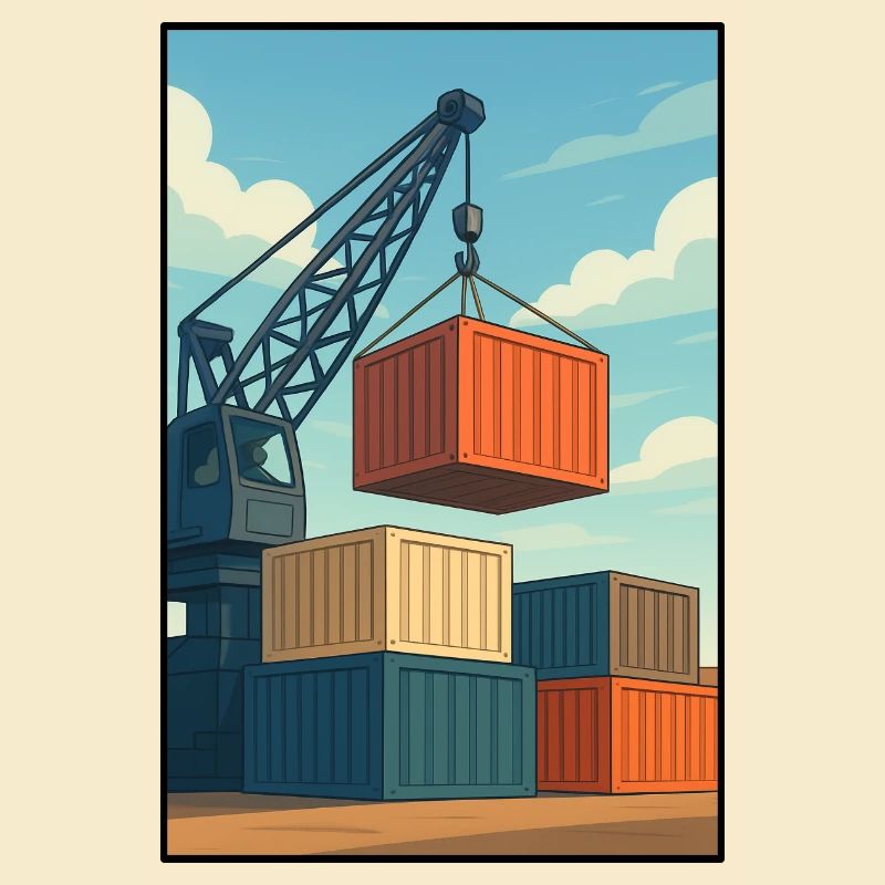 Docker Charriage de Conteneurs Industriels