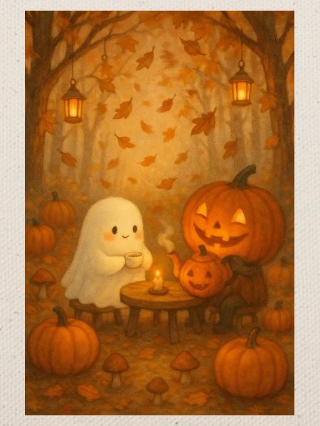 Herbst Gespenst zu Halloween
