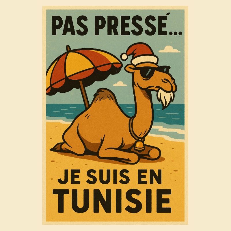 Weihnachtskamel in Tunesien