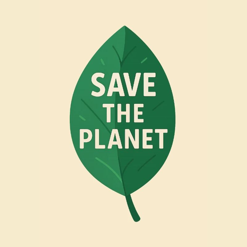 Öko-Leaf Save the Planet Design