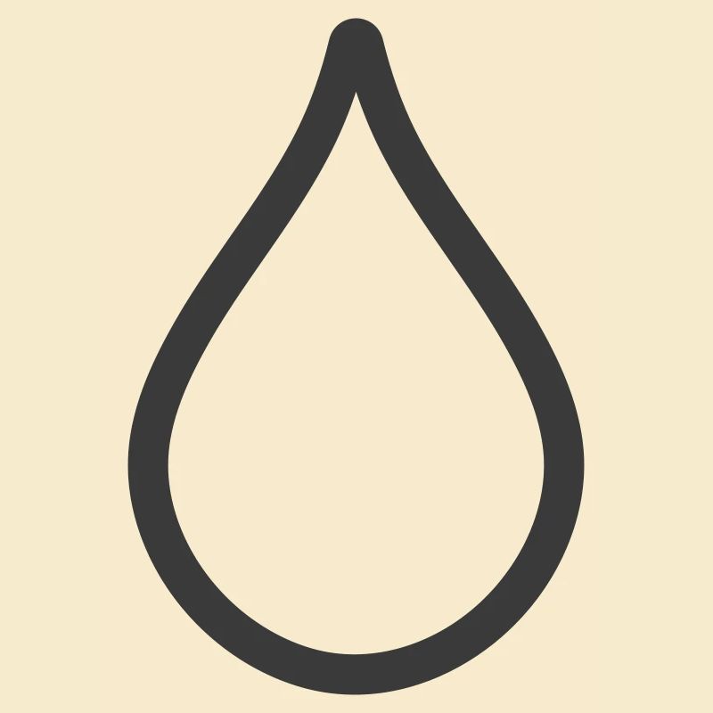 Einfaches Wassertropfen-Symbol-Logo
