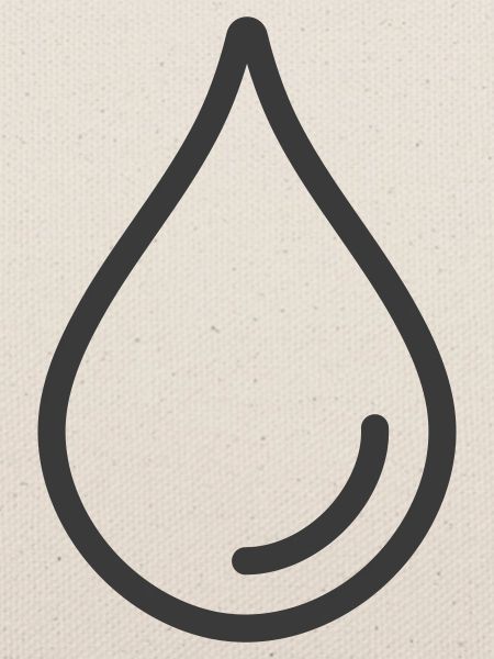 Einzelnes Wassertropfen-Linien-Symbol-Logo