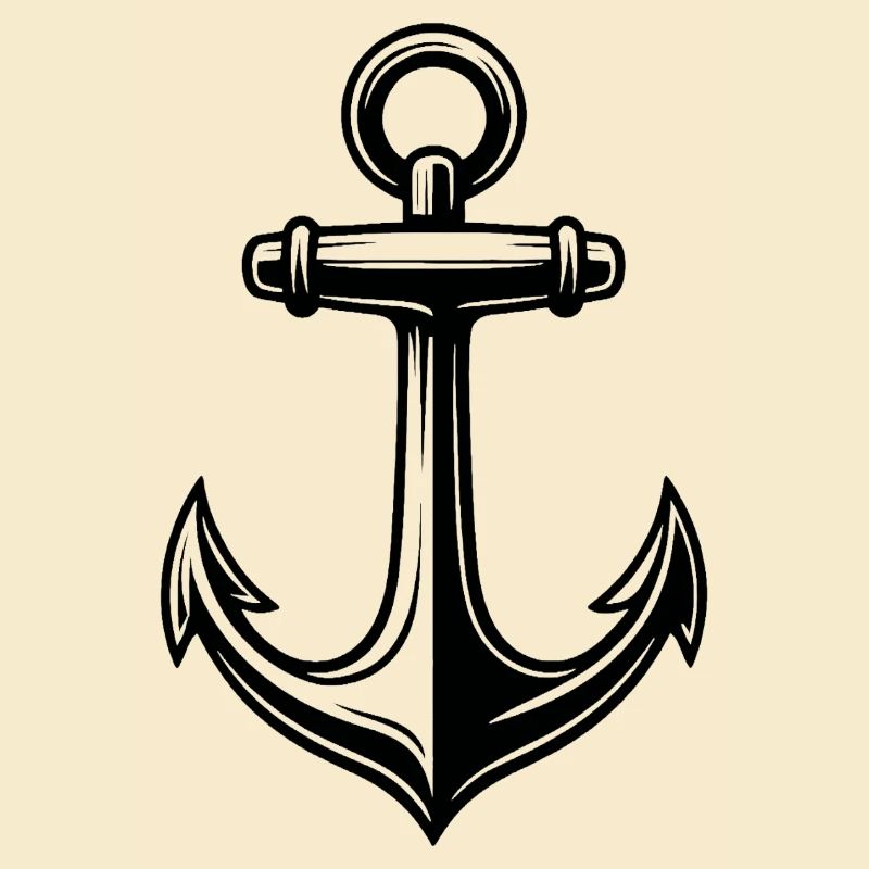 Ankerlinien Tattoo Stil