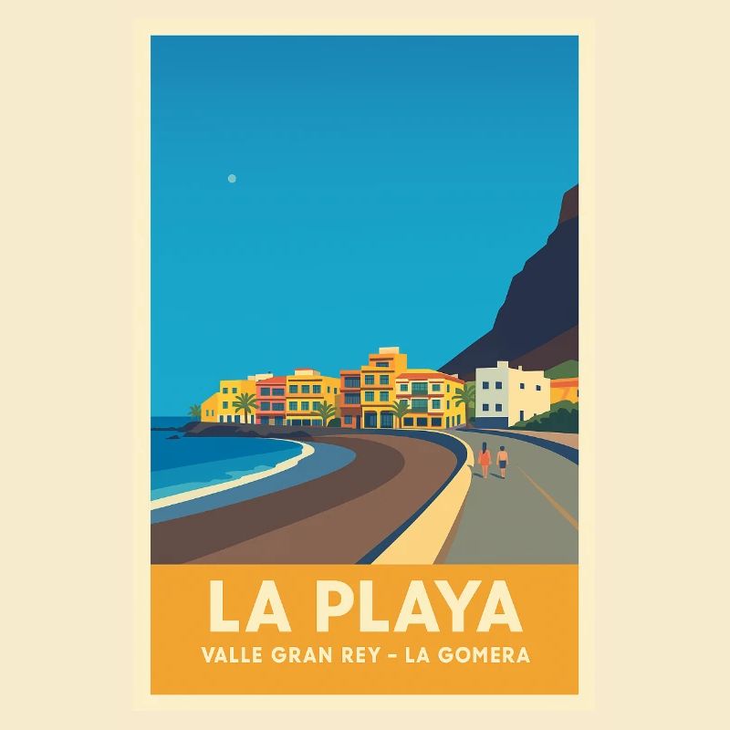 La Playa Poster Valle Gran Rey