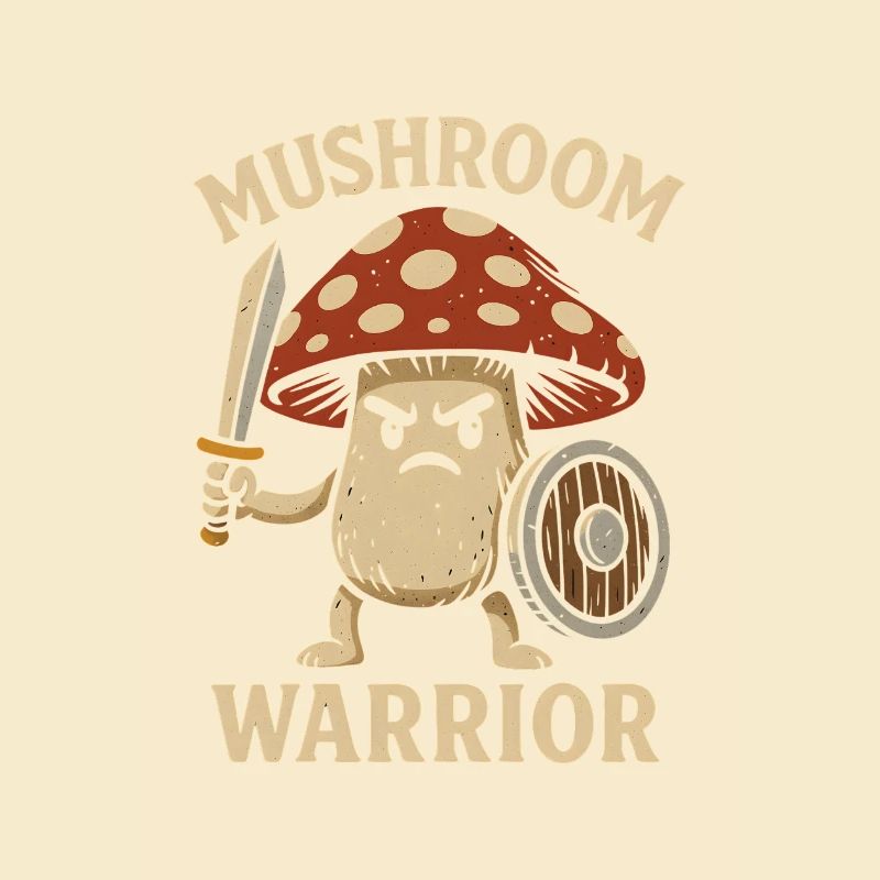 Guerrier champignon avec épée