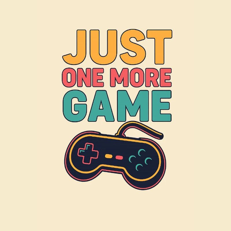 Just One More Game Retro Tee