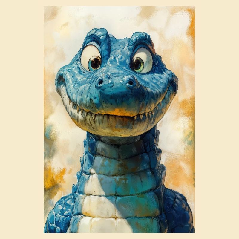 Illustration eines Krokodils