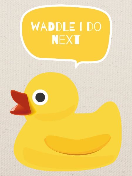Watscheln Ich mache das nächste Entendesign