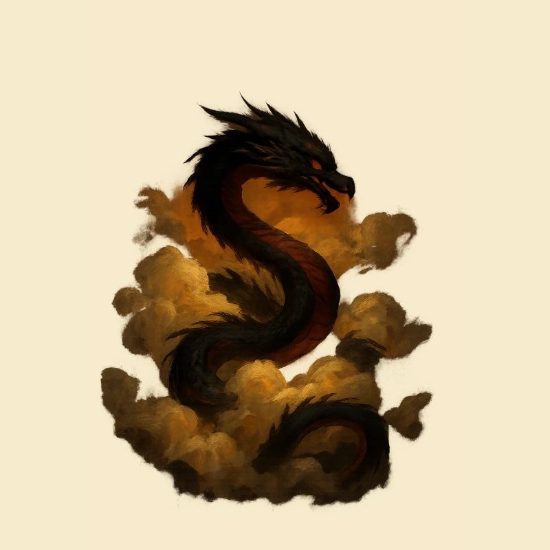 Cloud dragon in the sky