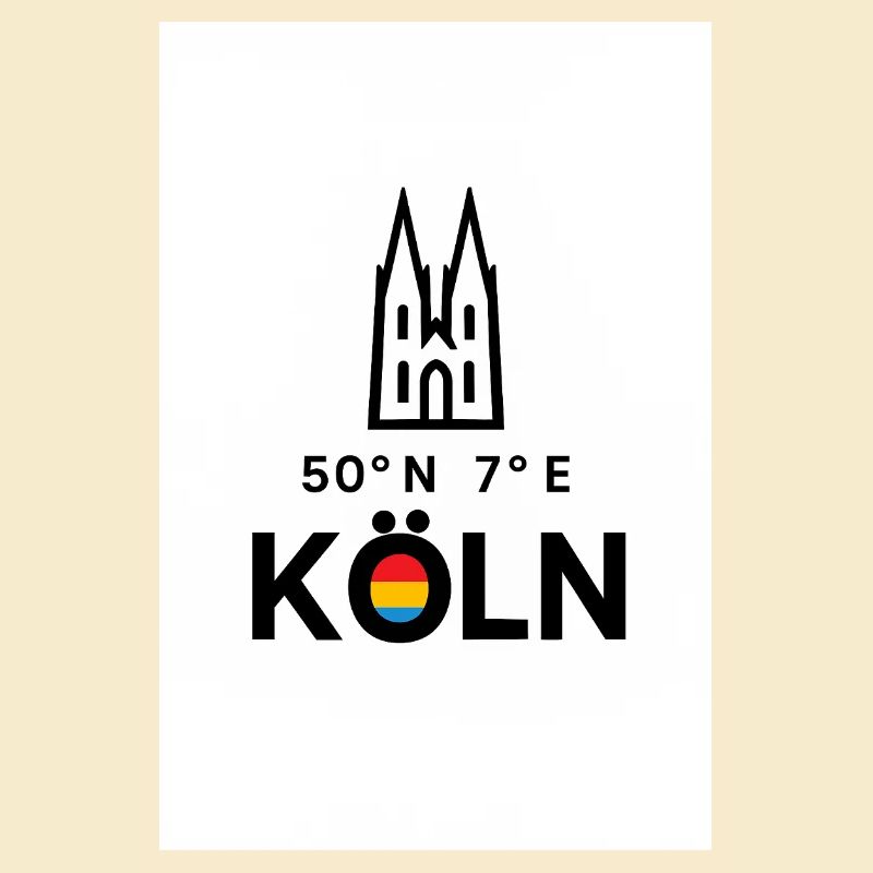 Cologne Compass 50°N 7°E Skyline