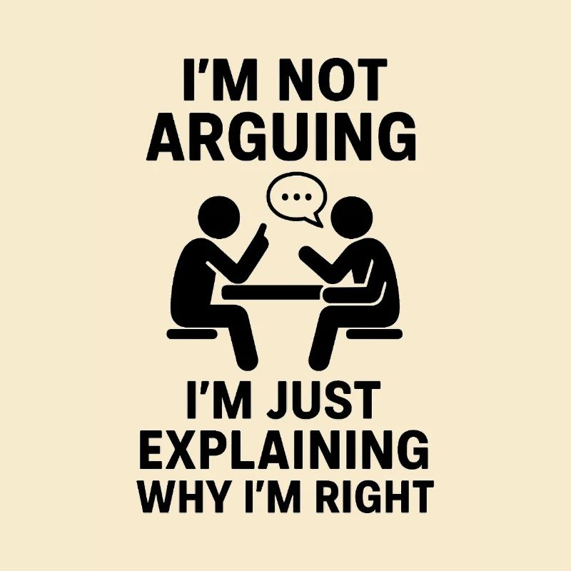 I'll just explain: I'm right