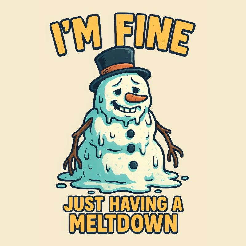 Schmelzender Schneemann