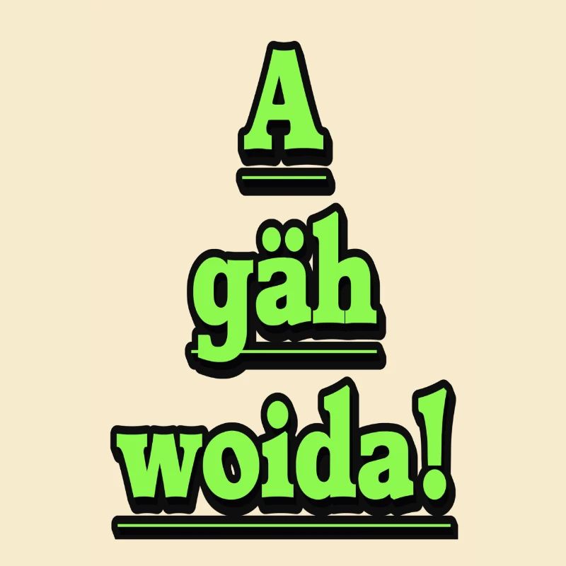 Neon-Typo Stapeldesign