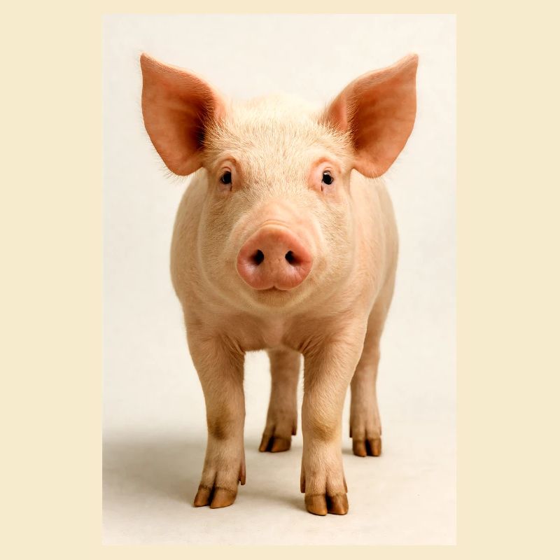 Charme de gros plan du cochon