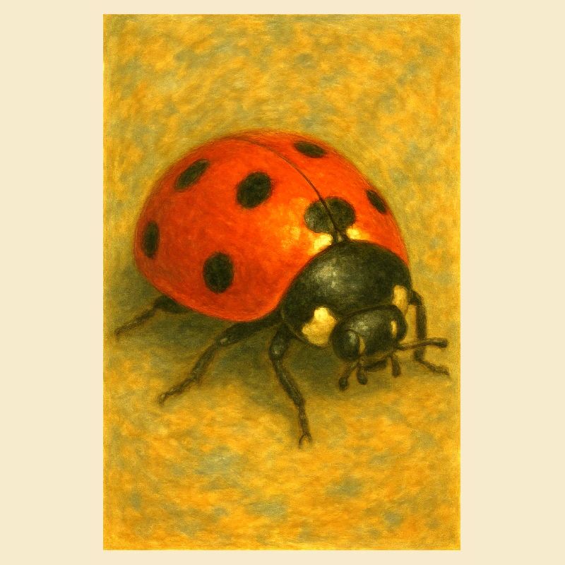 Red Ladybug Kunstdruck