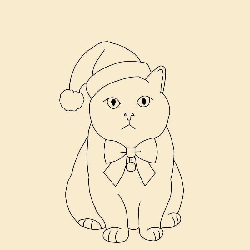 Weihnachtskatze