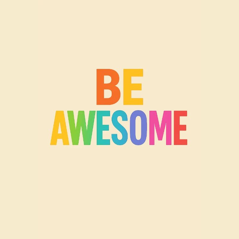 Be Awesome Regenbogen Boost