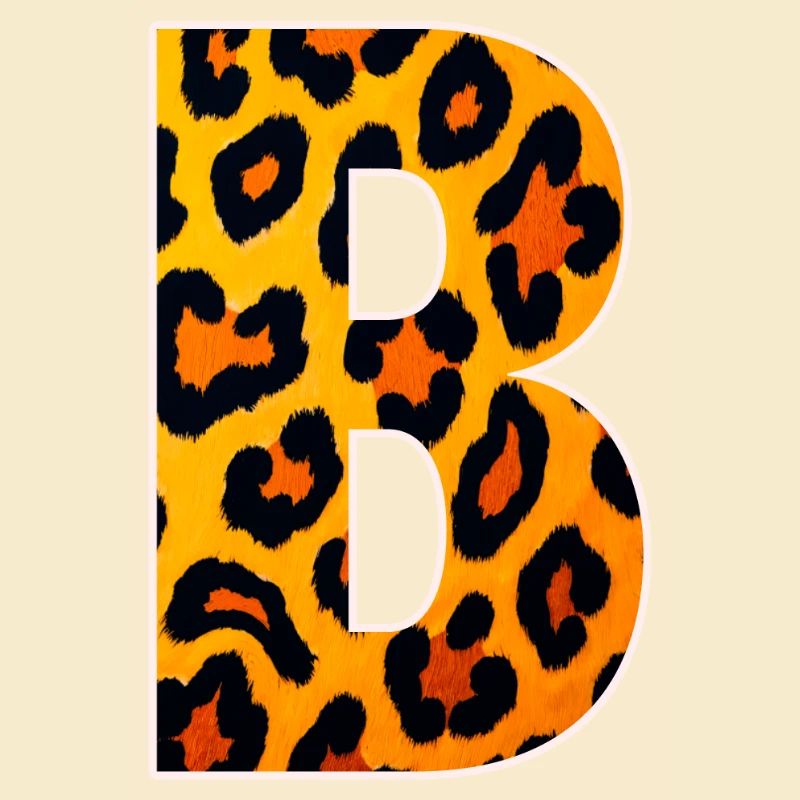 Monogramme LeopardB en look léopard
