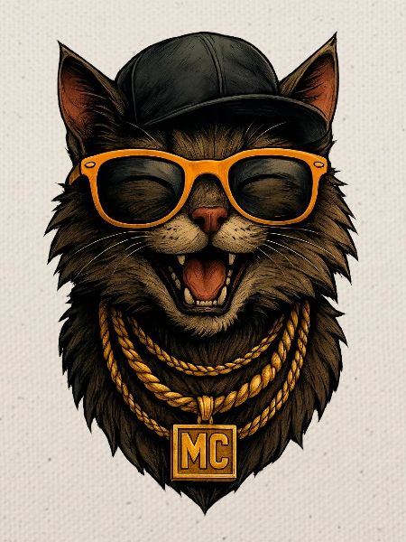 Katzen-MC Bling HipHop