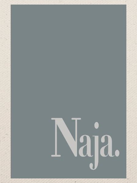 Typografie Poster Naja.