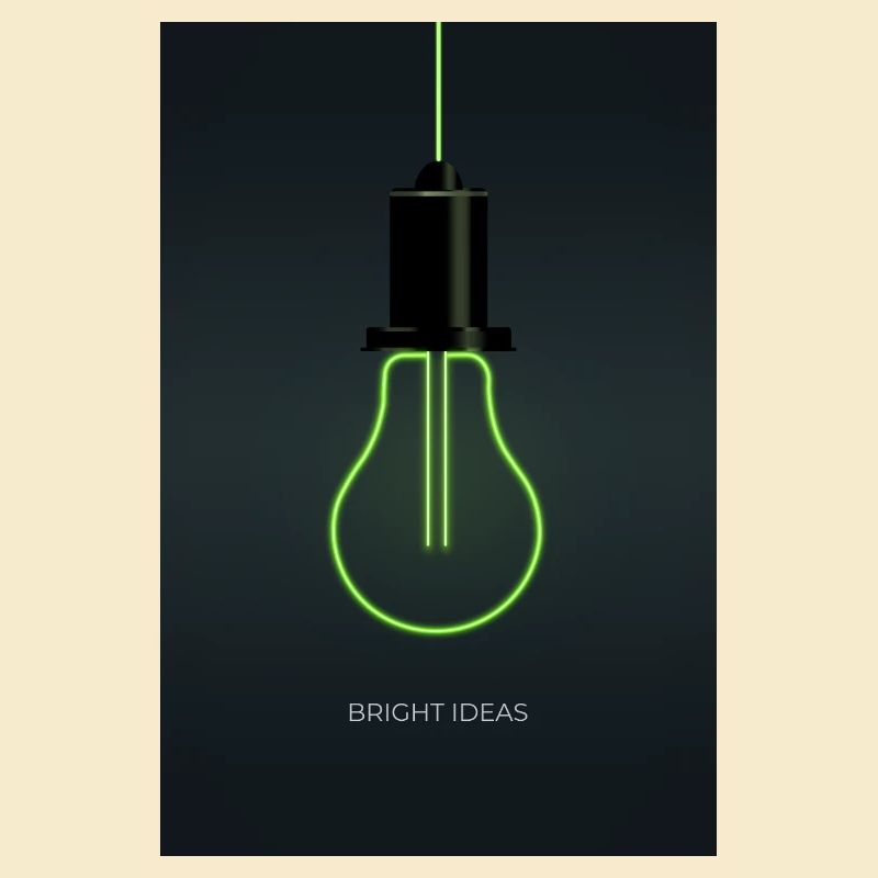 Bright Ideas – Neon Glühbirne Design